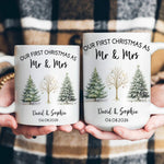 Our First Christmas As Mr & Mrs - Personalized Mug