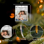Our First Christmas As, For 1st Baby, New Parents, New Grandparents - Personalized Acrylic Photo Ornament