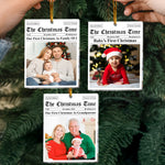 Our First Christmas As, For 1st Baby, New Parents, New Grandparents - Personalized Acrylic Photo Ornament
