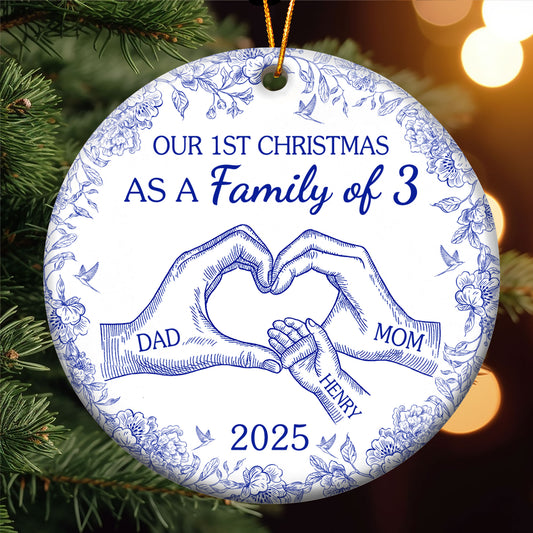 Our First Christmas - Personalized Ceramic Ornament