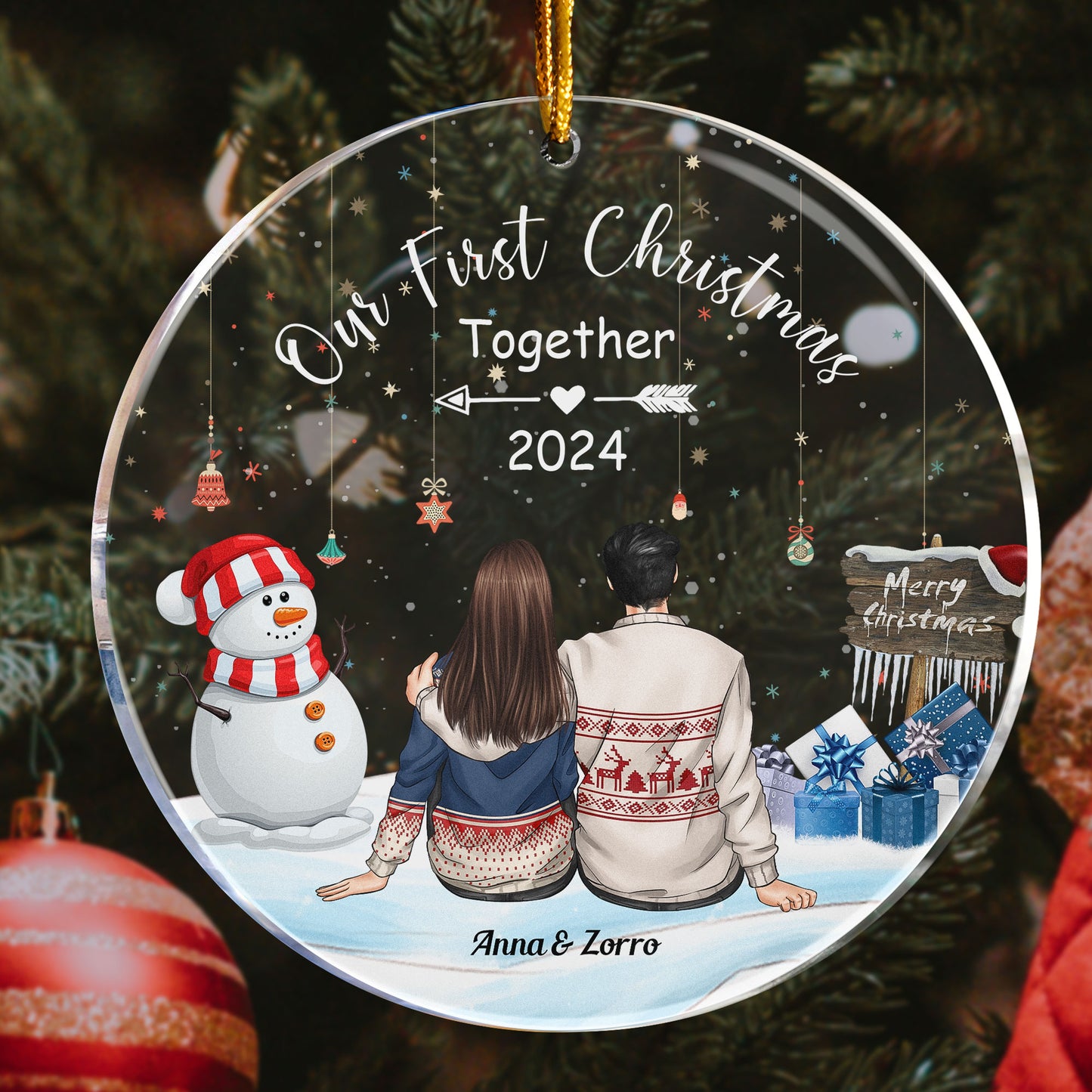 Our First Christmas Together - Personalized First Christmas Ornament