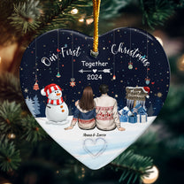 ORN08-Our Family - Personalized Heart Ornament