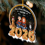 Our First Christmas Together With Pets New Version - Personalized Acrylic Ornament