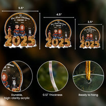 Our First Christmas Together With Pets New Version - Personalized Acrylic Ornament