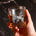 Our First Father's Day Together Cheers! - Personalized Whiskey Glass With Photo