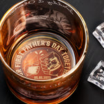 Our First Father's Day Together Cheers! - Personalized Whiskey Glass With Photo