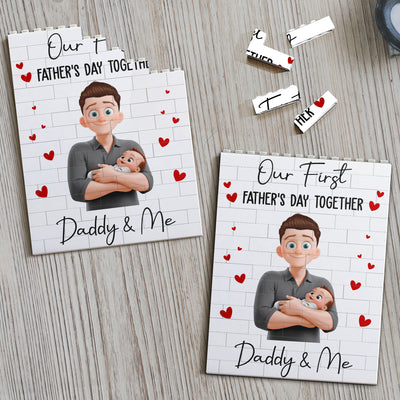 Our First Father's Day Together - Personalized Building Brick