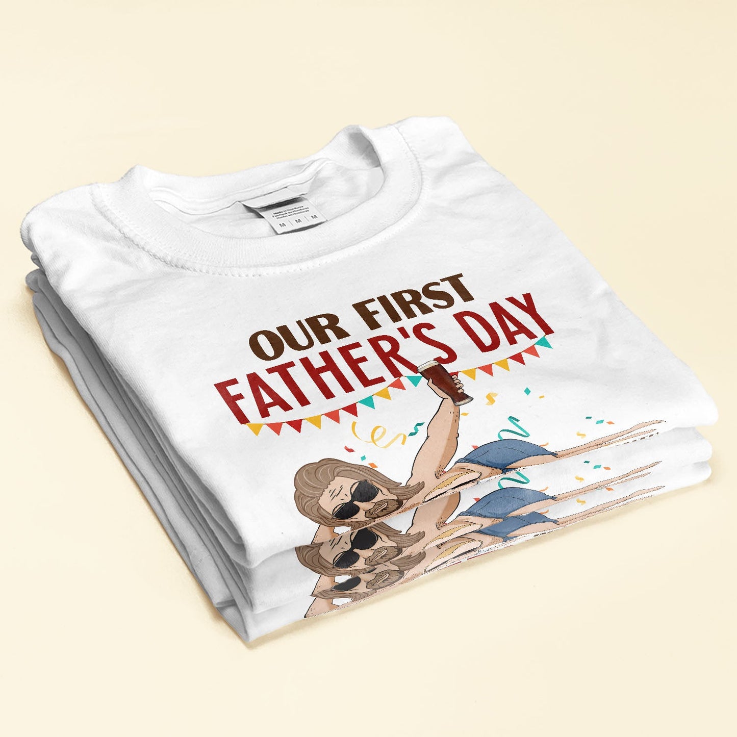 Our First Father's Day Together - Personalized Matching Family Shirts