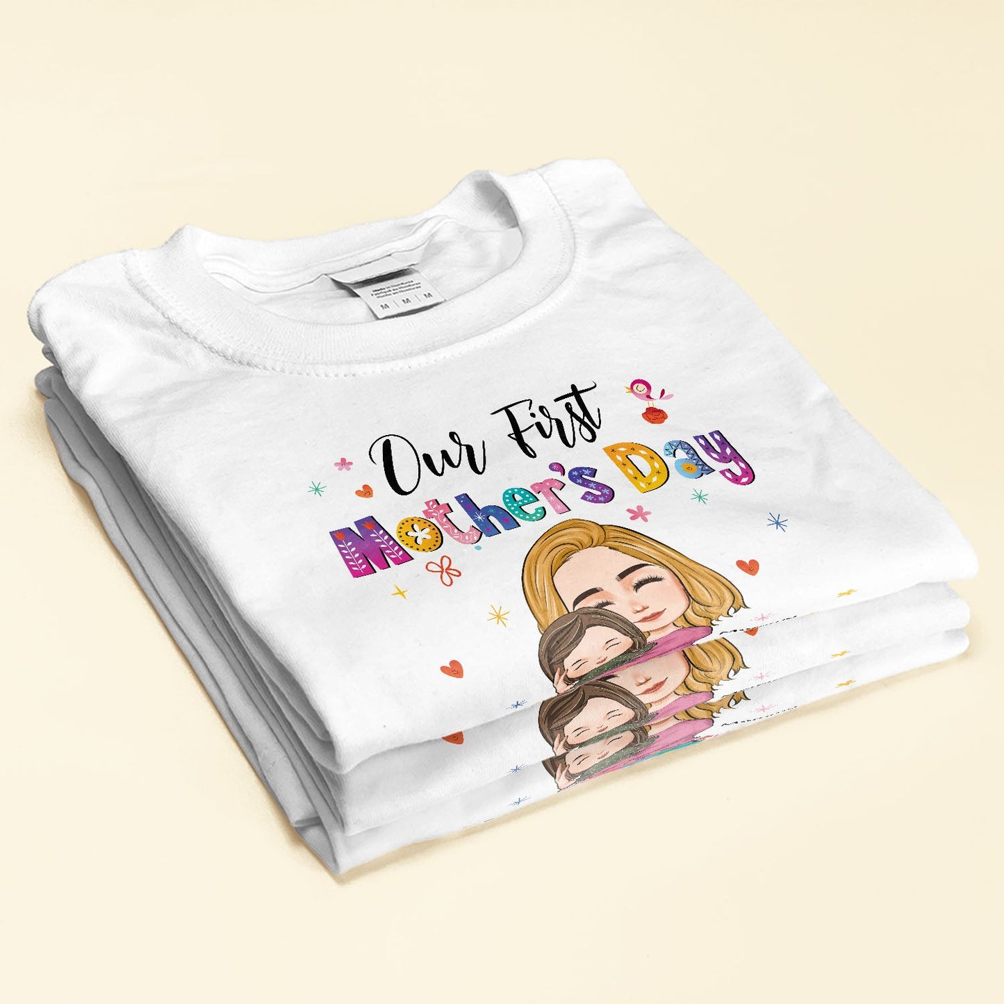 Our First Mother's Day Together - Personalized Matching Baby And Mom Shirts