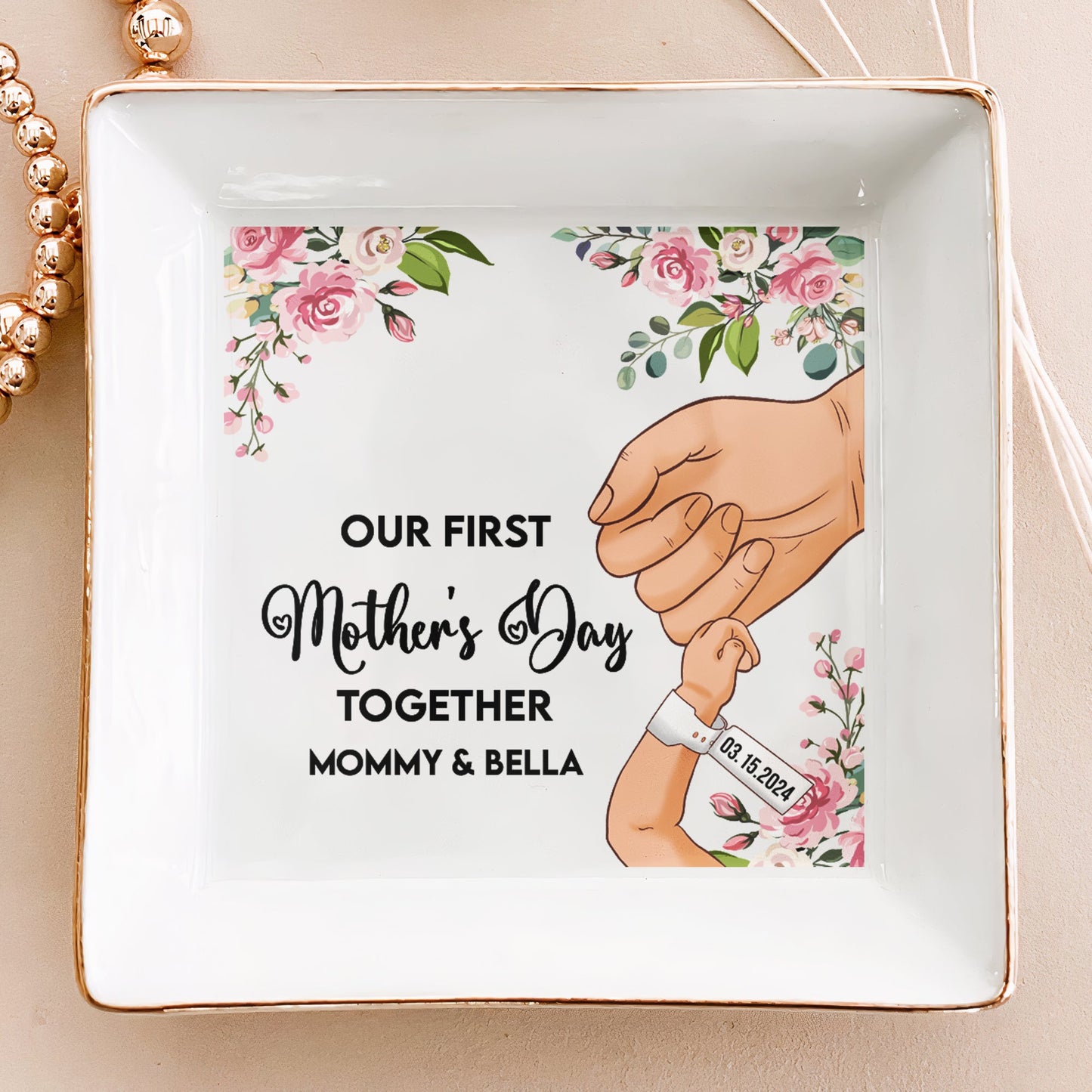 Our First Mother's Day Together - Personalized Jewelry Dish