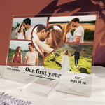 Our First Year - Personalized Acrylic Photo Plaque