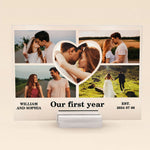 Our First Year - Personalized Acrylic Photo Plaque