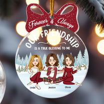 Our Friendship Is A True Blessing To Me - Personalized Acrylic Ornament