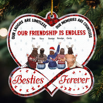 Our Friendship Is Endless Infinity Love - Personalized Acrylic Ornament