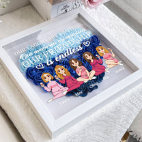 Our Friendship Is Endless - Personalized Flower Shadow Box