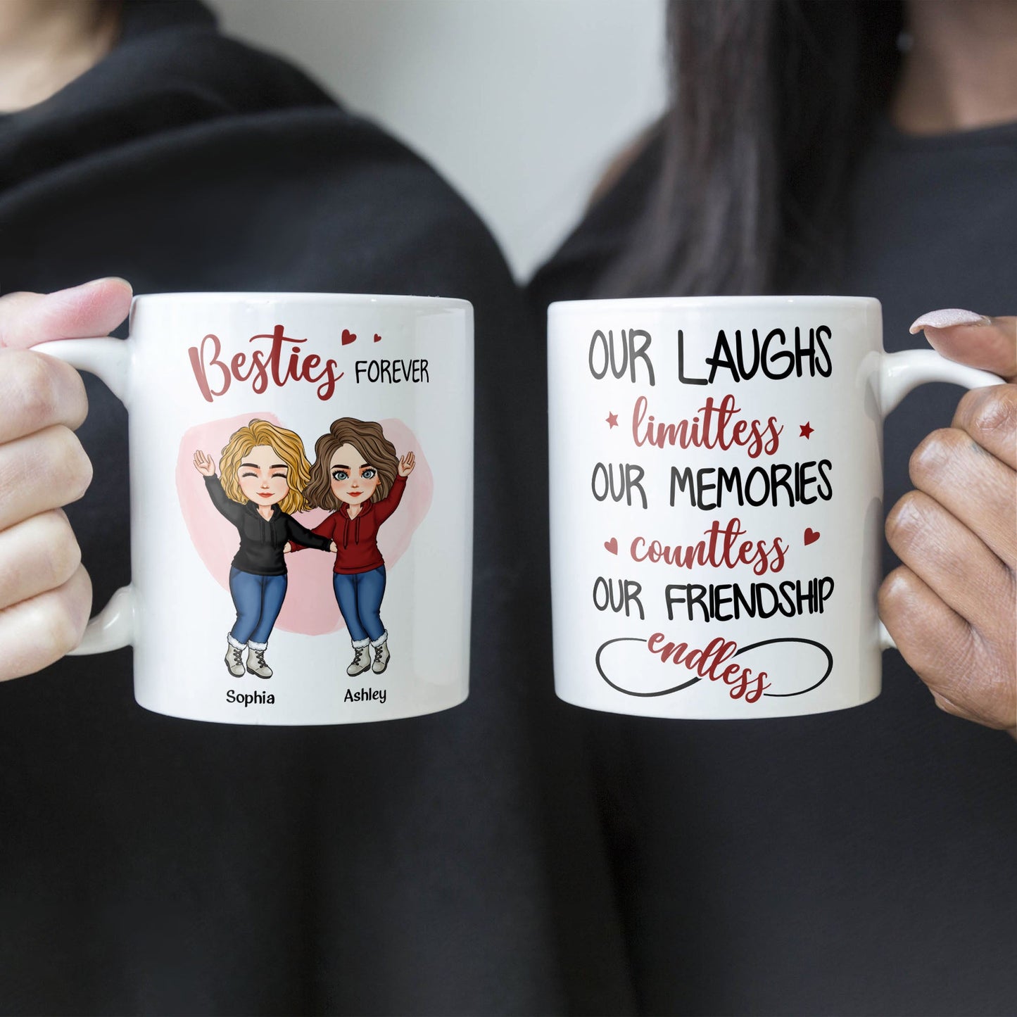 Our Friendship Is Endless - Personalized Mug