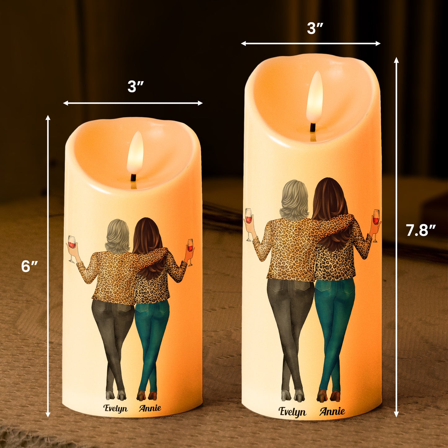 Our Friendship Is Like This Candle - Personalized LED Candle
