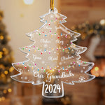 Our Grandkids Tree With Names - Personalized Acrylic Ornament - Gift For Grandma