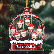 Our Grandkids Funny Face - Personalized Acrylic Photo Ornament