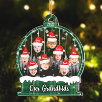 Our Grandkids Funny Face - Personalized Acrylic Photo Ornament