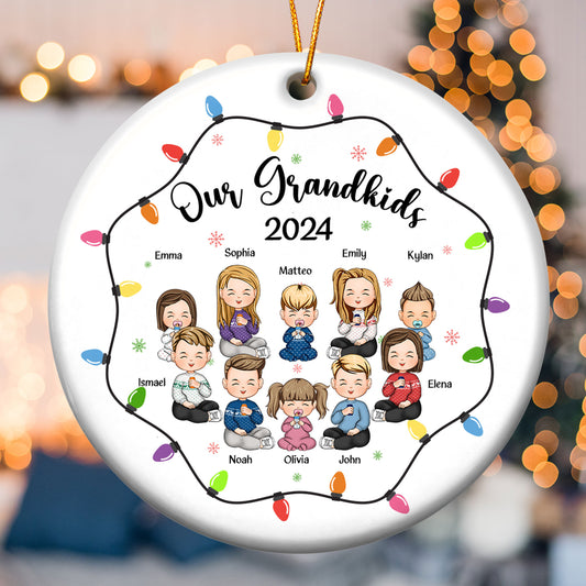 Our Grandkids - Personalized Ceramic Ornament