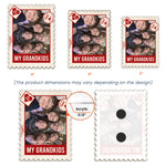 Our Grandkids Postage Stamp Memories Photo - Personalized Magnet