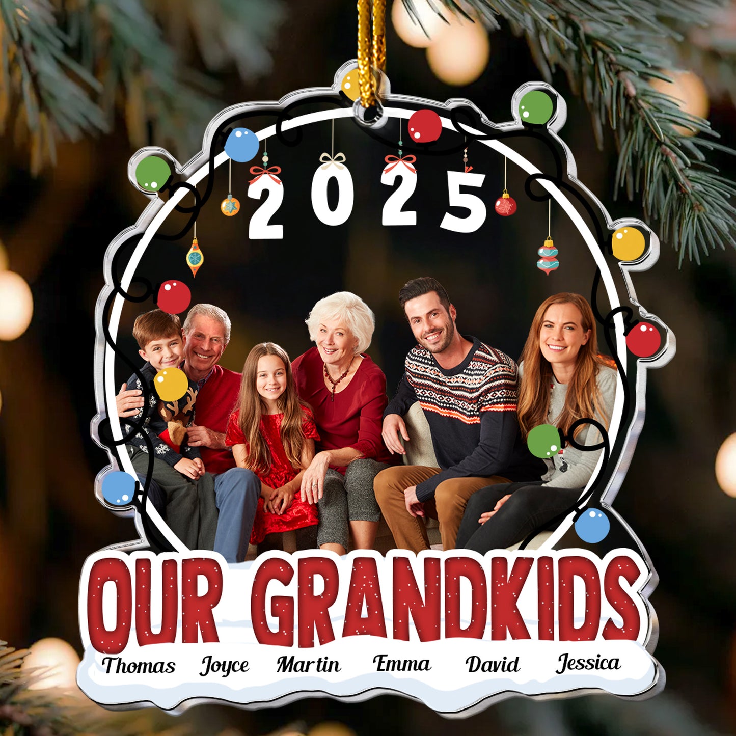 Our Grandkids - Personalized Acrylic Photo Ornament