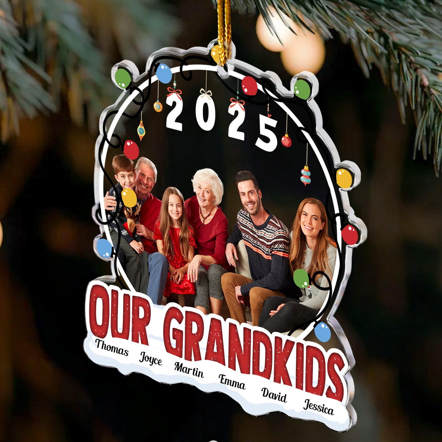 Our Grandkids - Personalized Acrylic Photo Ornament