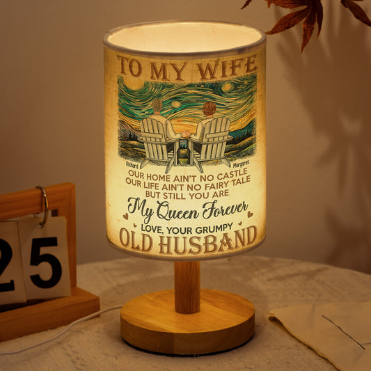 Our Home Ain't No Castle Couple Gift - Personalized Fabric Lamp