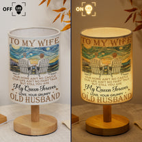 Our Home Ain't No Castle Couple Gift - Personalized Fabric Lamp