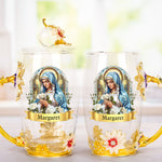Our Lady Of Fatima Virgin Mary - Personalized Enamel Flower Tea Cup