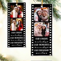 Our Laughs Are Limitless Bestie - Personalized Acrylic Photo Ornament