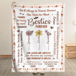 Our Laughs Are Limitless Our Memories Are Countless - Custom Birth Flower - Personalized Blanket
