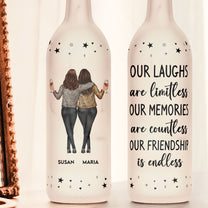 Our Laughs Are Limitless - Personalized Bottle Lamp