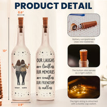 Our Laughs Are Limitless - Personalized Bottle Lamp