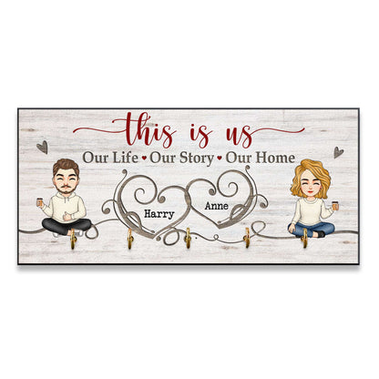 Our Life Our Story Our Home - Personalized Key Hanger