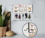 Our Life Our Story Our Home - Personalized Key Hanger