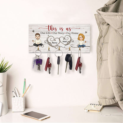 Our Life Our Story Our Home - Personalized Key Hanger