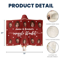 Our Snuggle Blanket - Personalized Photo Wearable Blanket Hoodie