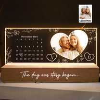 Our Story Began - Personalized Photo LED Night Light