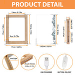 Our Story In The Stars - Personalized Frame Lamp - Star Map