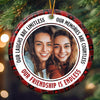 Our Friendship Is Endless Ver 2 - Personalized Ceramic Photo Ornament