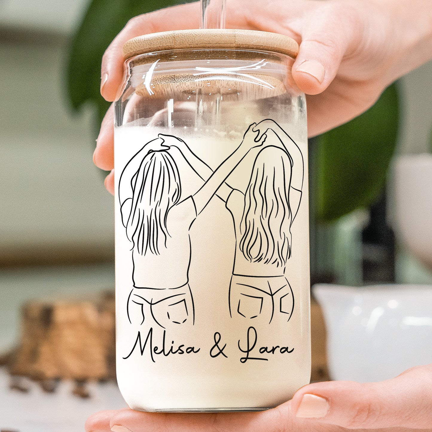 Our Laughs Are Limitless, Our Memories Are Countless - Personalized Clear Glass Cup