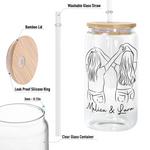 Our Laughs Are Limitless, Our Memories Are Countless - Personalized Clear Glass Cup