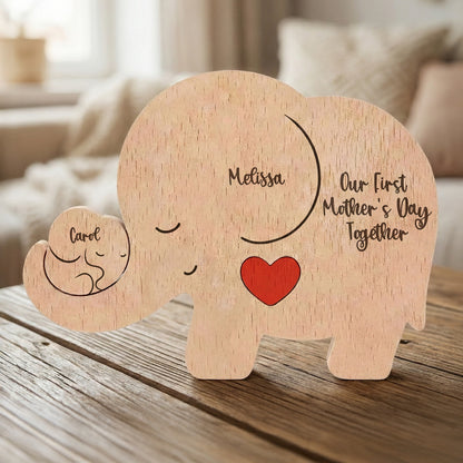 Our-1st-Mother's-Day-Together-Elephant-Mom-&-Baby-Personalized-Puzzle-1