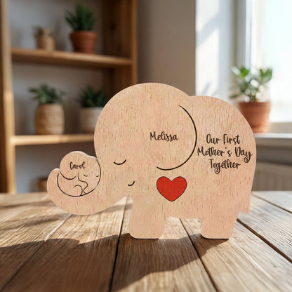 Our-1st-Mother's-Day-Together-Elephant-Mom-&-Baby-Personalized-Puzzle-3