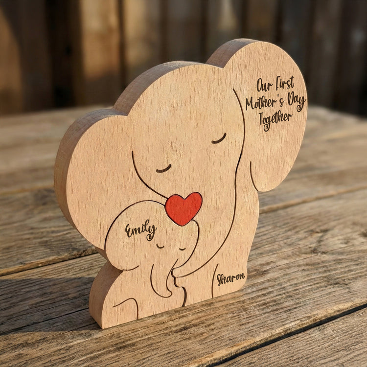 Our-1st-Mother's-Day-Together-Elephant-Mom-&-Baby-Personalized-Puzzle-5