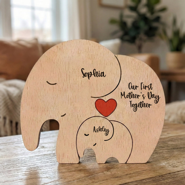 Our-1st-Mother's-Day-Together-Elephant-Mom-&-Baby-Personalized-Puzzle-6