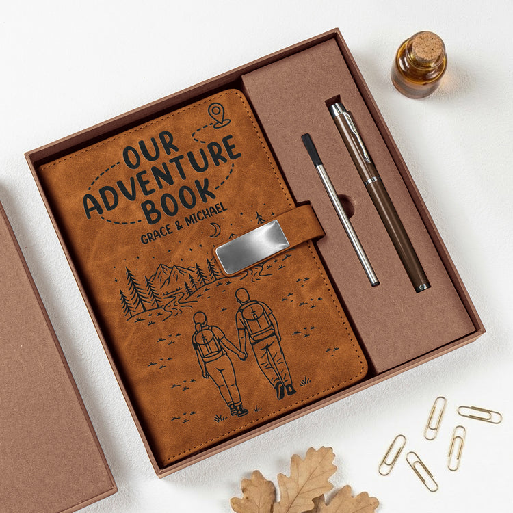 Our-Adventure-Book-For-Camping,-Hiking-Couples-Personalized-Notebook-Set-1
