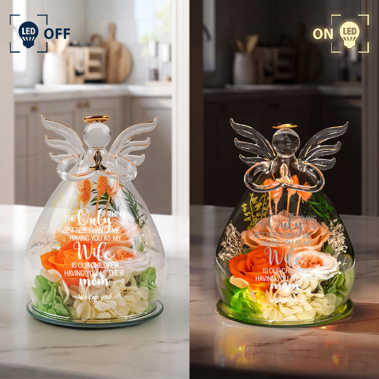 Our-Children-Having-You-As-Their-Mom-Mothers-Day-Gift-For-Wife-Personalized-Flower-In-Glass-Angel-Figurines-5